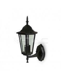 Applique d'extérieur en aluminium noir E27