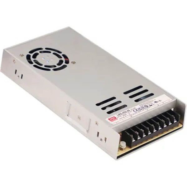 LRS-450-12 Fuente de Alimentación potente 12V para una potencia de 451,2W en 12V 37,5A Mean Well | LeonLeds