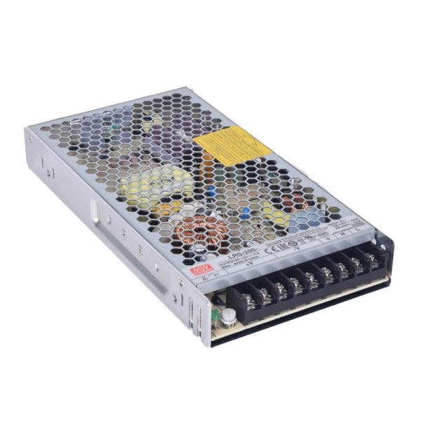 LRS-200-12 Transformador de 12V para una potencia de 204W en 12V 17A Mean Well | LeonLeds