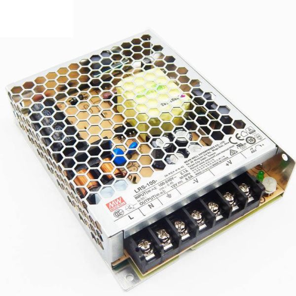 LRS-100-12 Transformador para una potencia de 102W en 12V 8,5A Mean Well | LeonLeds