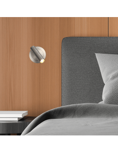 Aplique LED redondo Atria Empotrable níquel 2