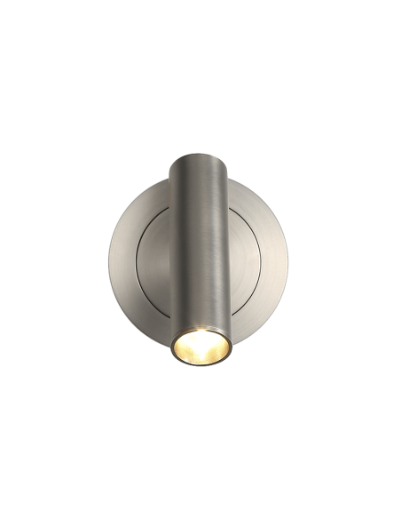 Applique murale LED ronde Atria Encastré nickel avec lecteur
