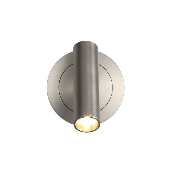 Aplique LED redondo Atria Empotrable níquel con lector