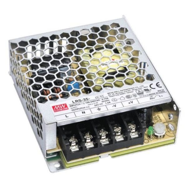 LRS-35-24 Fuente de Alimentación para 35W en 24V 1,5A Mean Well | LeonLeds