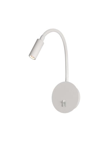 Aplique LED minimalista Lyon en blanco