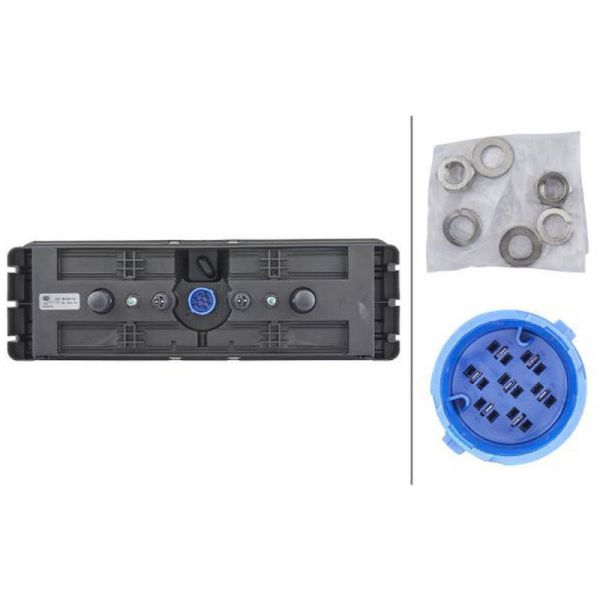 Trasera de Piloto trasero Krone Hibridro con luz de posición LED Hella 2VP 340 961-531 Hella | LeonLeds