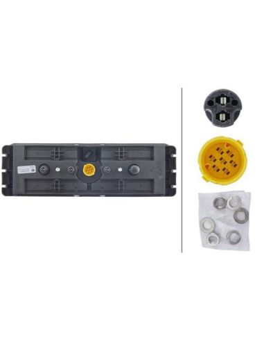 Trasera de Piloto trasero Krone Hibridro con luz de posición LED Hella 2VP 340 961-521 Hella | LeonLeds