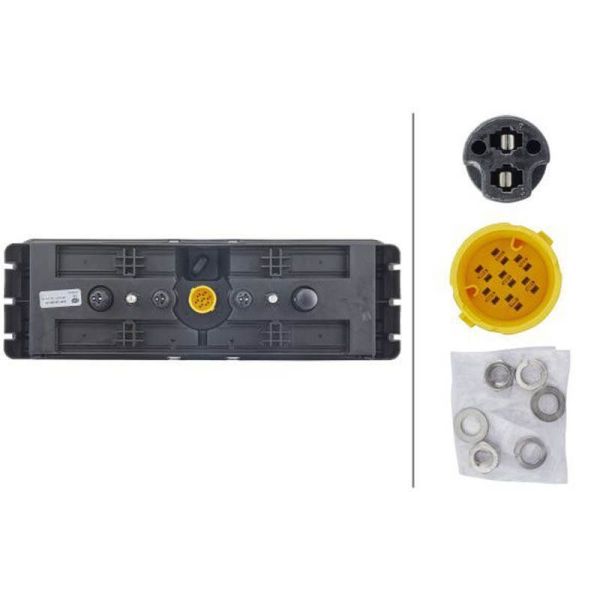 Trasera de Piloto trasero Krone Hibridro con luz de posición LED Hella 2VP 340 961-521 Hella | LeonLeds