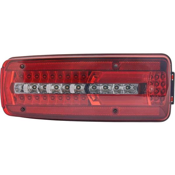 Lanterna traseira LED para homem (2005 - 2022) Full LED com conector lateral de 7 pinos 2VD 012 381-011 Hella | leonleds