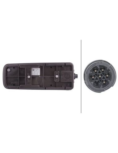 Feu arrière à LED pour Homme (2005 - 2022) Full LED avec connecteur latéral à 7 broches 2VD 012 381-011 Hella | leonleds