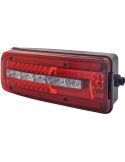 Lanterna traseira LED para homem (2005 - 2022) Full LED com conector lateral de 7 pinos 2VD 012 381-011 Hella | leonleds