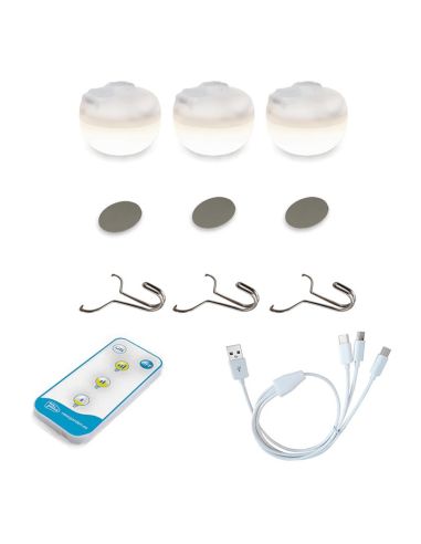 Pack 3 bombillas portátiles Cherry Mini recargables accesorios