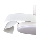 Ventilador LED regulable Batán blanco con aspas plegables detalle