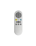 Ventilador LED regulable Batán blanco con aspas plegables mando