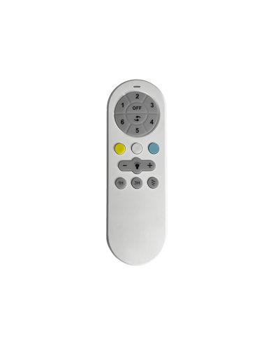Ventilador LED regulable Batán blanco con aspas plegables mando