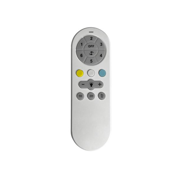 Ventilador LED regulable Batán blanco con aspas plegables mando