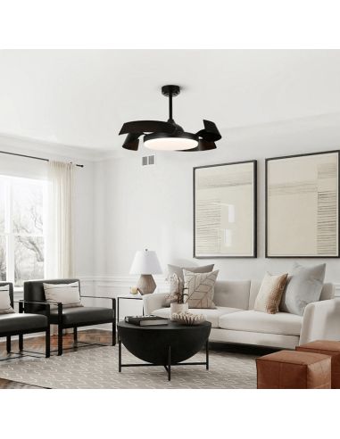 Ventilateur LED avec lumière réglable...