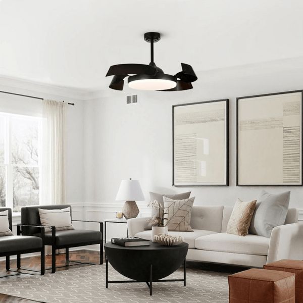 Ventilateur LED avec lumière réglable...