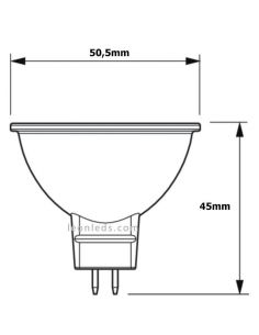 Bombilla LED MR16 con 7,5W - 50W 60º CorePro Casquillo GU5.3 Dimmable Philips | LeonLeds 2