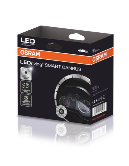 Can-Bus Canceller pour Ampoule LED LEDSC02-1-2HFB Pack 2 Unités Smart Canbus Error Canceller LEDSC02-1-2HFB Osram | leonleds