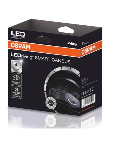 Cancelador Can-Bus para Bombilla LED LEDSC03 Pack 2 Unidades Smart Canbus Error Canceller Flicker-Free Osram | LeonLeds