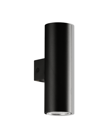 Aplique de parede com foco duplo Zoom 2xGU10 preto