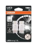 Lâmpadas LED P27/7W luz branca W2.5x16q 6000K 12V Pack 2 Unidades 3157DWP-02B 4062172151641 | leonleds