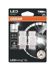 Bombillas LED P27/7W luz blanca W2.5x16q 6000K 12V Pack 2 Unidades 3157DWP-02B 4062172151641 | LeonLeds