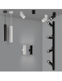 Foco empotrable orientable Zoom blanco o negro ambiente