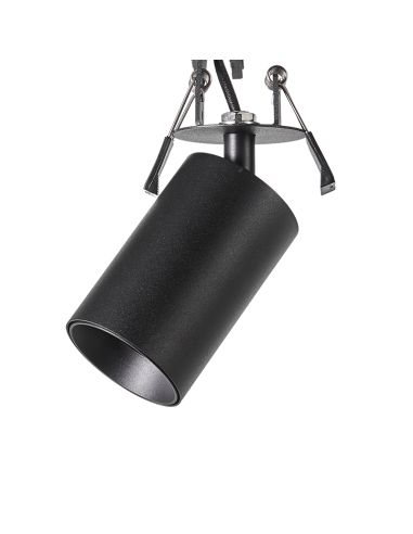 Spot encastrable orientable Zoom noir