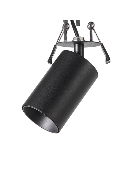 Foco empotrable orientable Zoom negro