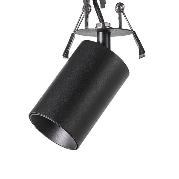 Foco empotrable orientable Zoom negro