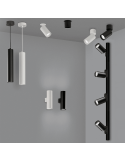 Foco de techo de superficie orientable Zoom 1xGU10 ambiente