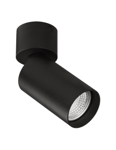 Foco de techo de superficie orientable Zoom 1xGU10 negro