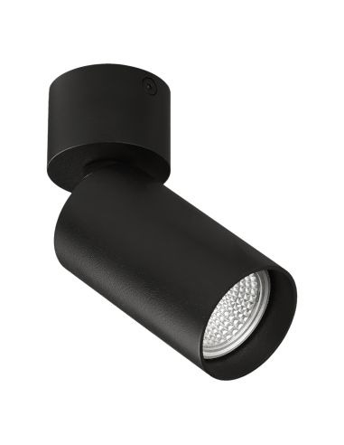Foco de techo de superficie orientable Zoom 1xGU10 negro