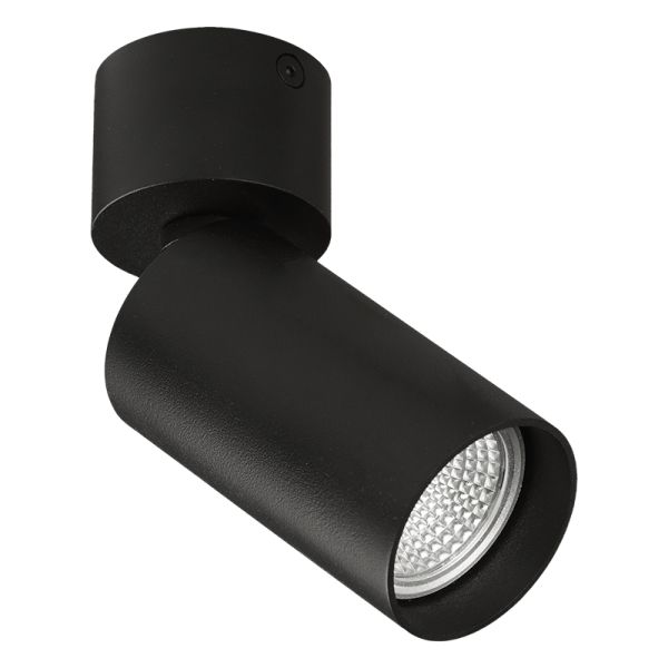 Foco de techo de superficie orientable Zoom 1xGU10 negro
