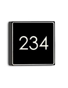 Applique LED Picto carrée noire personnalisable