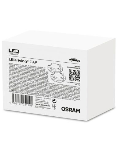 LEDCAP02 Tapa de cierre de Faro para Bombilla LED H7 Pack 2 Unds. Osram 4062172241908 | LeonLeds