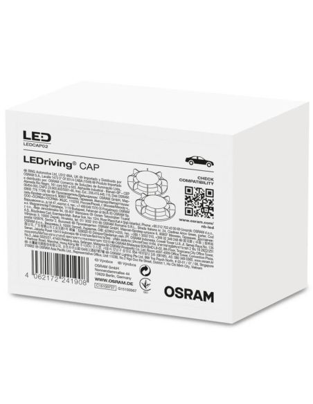 LEDCAP02 Tapa de cierre de Faro para Bombilla LED H7 Pack 2 Unds. Osram 4062172241908 | LeonLeds