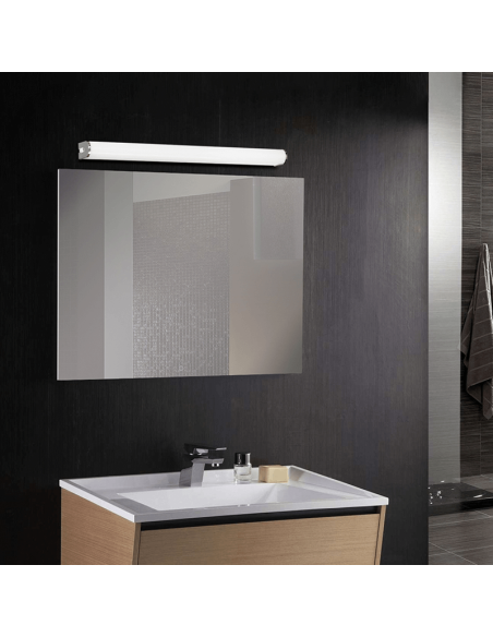 Aplique LED retangular para banheiro Loira ambiente