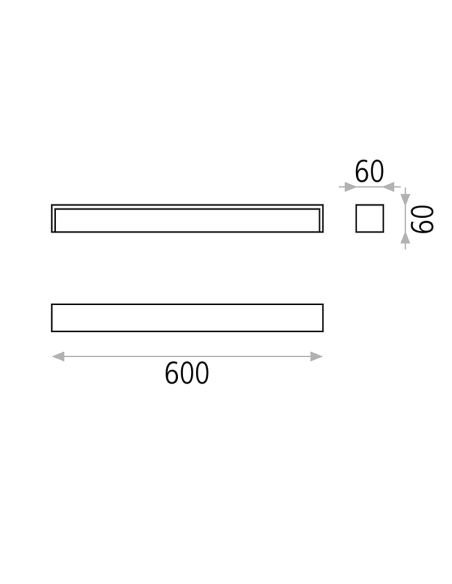 Applique murale LED moderne pour miroirs Tavi IP44 mesures