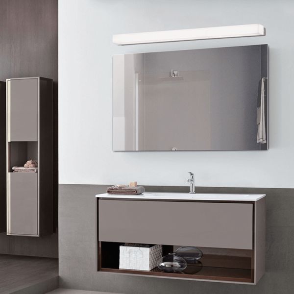 Aplique LED minimalista para espejo Box 59cm ambiente