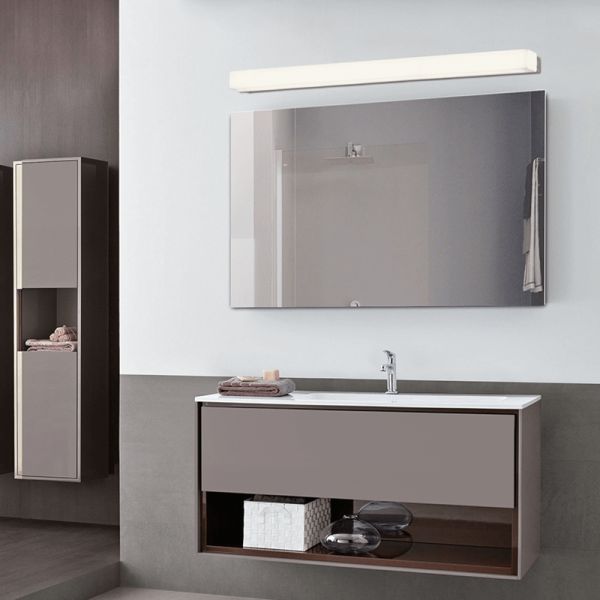 Aplique LED minimalista para espejo Box 59cm ambiente