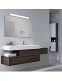 Aplique LED de baño Tesla de 54cm ambiente