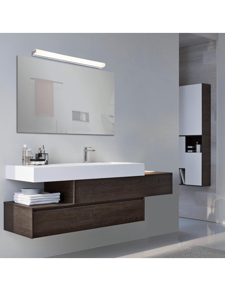 Aplique LED de baño Tesla de 54cm ambiente