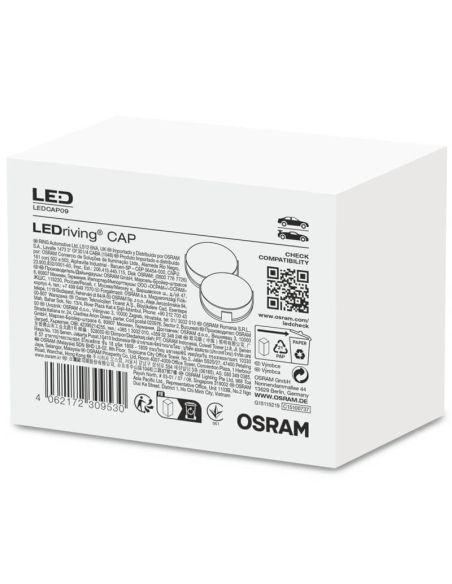 LEDCAP09 Tapa de cierre de Faro para Bombilla LED H7 Pack 2 Unds. Osram | LeonLeds