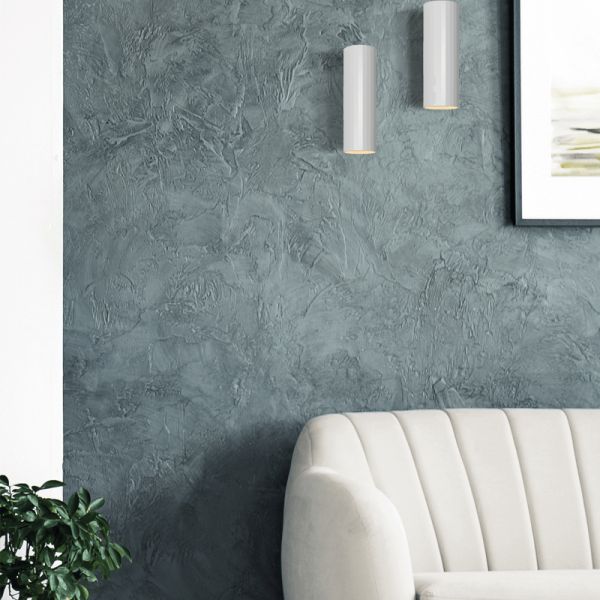 Applique murale métallique Modrian 2 lumières blanc ambiant