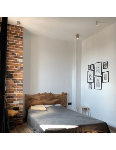 Plafonnier rond moderne Modrian 1xGU10 doré ambiance