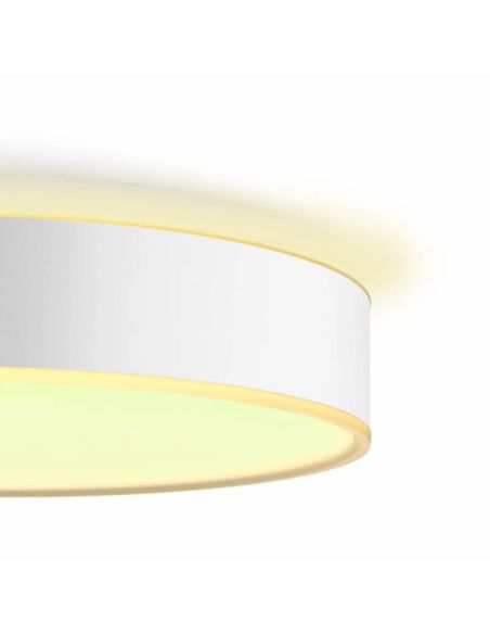 Detalhe Lâmpada de teto LED para interior Enrave XL Branco Philips Hue 48W 6,100Lm 2,200K - 6,500K 8718696176474 | leonleds