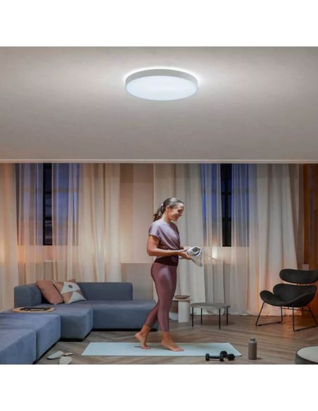 Plafón LED para interior Enrave XL Blanco Philips Hue 48W 6.100Lm 2.200K - 6.500K 8718696176474 | LeonLeds